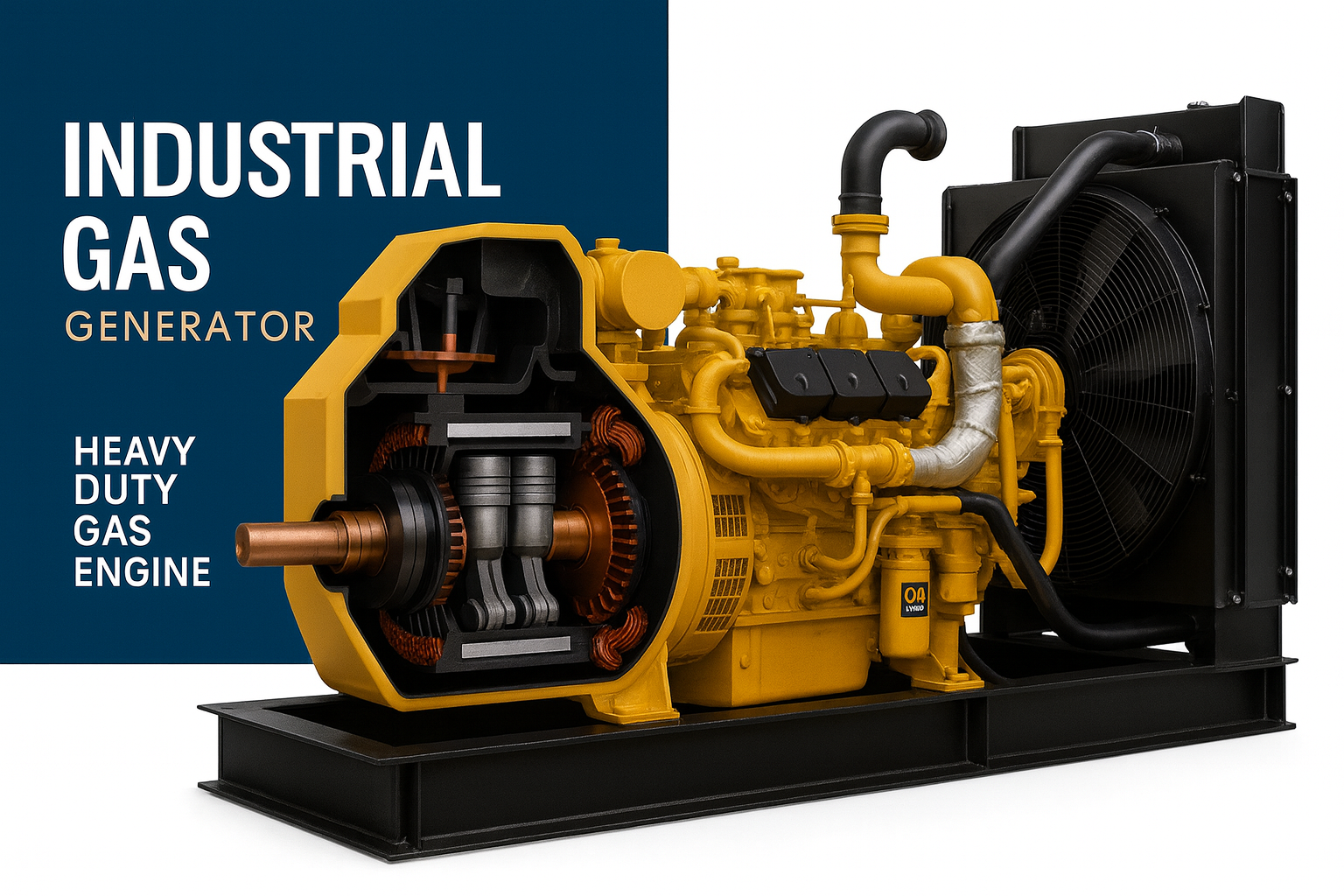 generador electrico industrial a gas