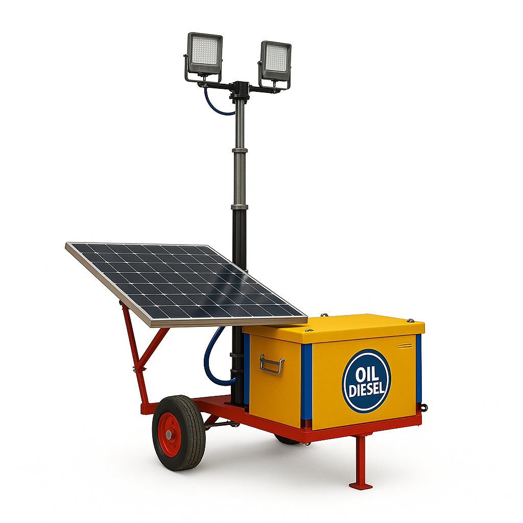 luminaria solar industrial oil diesel